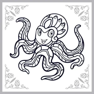 Free Octopus Picture To Color In