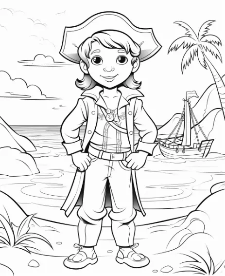 Free Pirate Picture To Color In 2