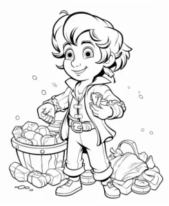 Free Pirate Picture To Color In
