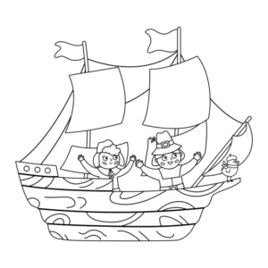 Free Pirate Picture To Color In