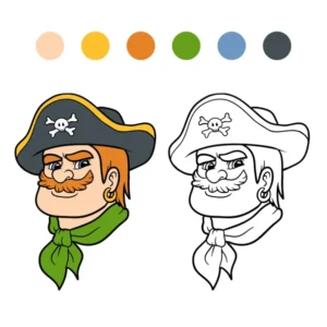Free Pirate Picture To Color In