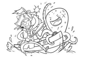 Free Pirate Picture To Color In
