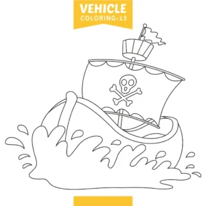 Free Pirate Picture To Color In