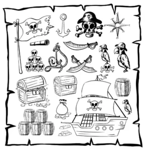 Free Pirate Picture To Color In