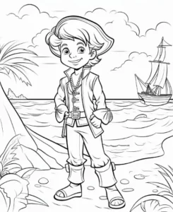 Free Pirate Picture To Color In