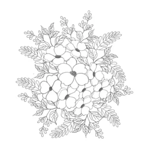 Free Plants And Flowers Picture To Color In