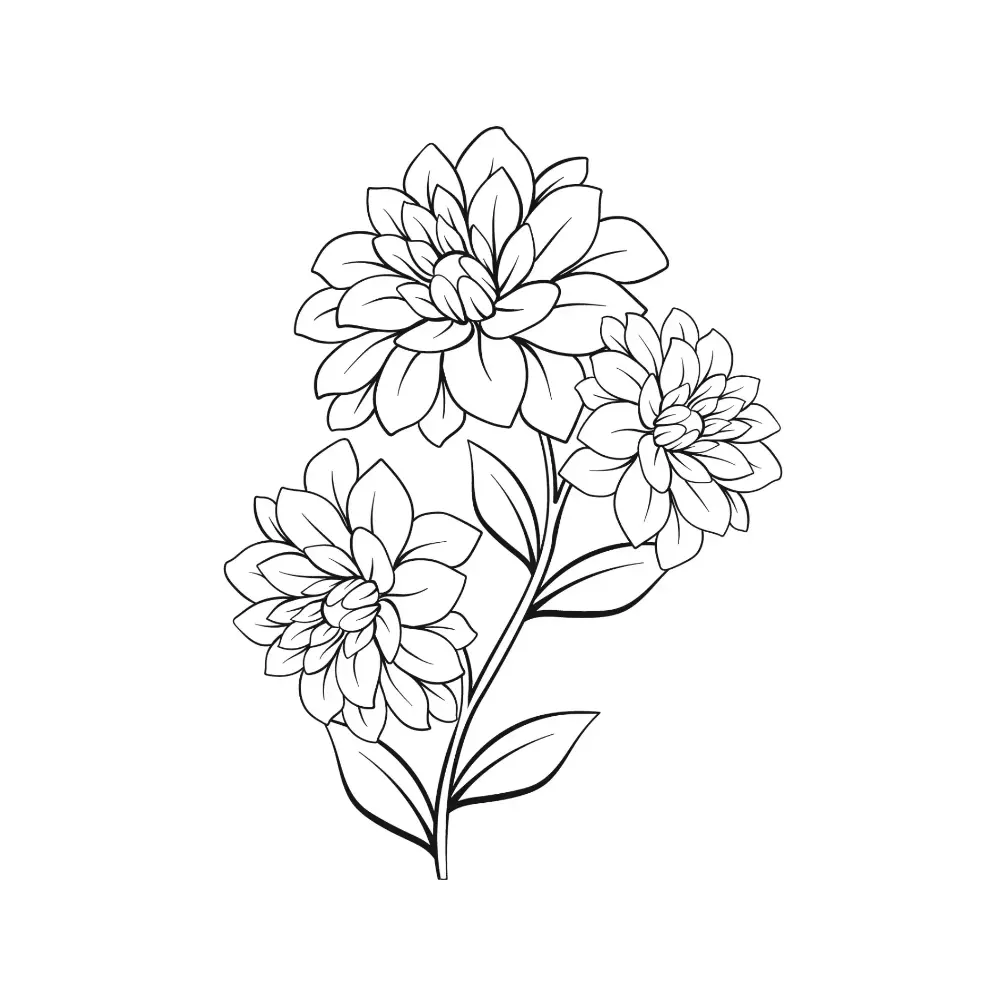 Free Plants And Flowers Picture To Color In