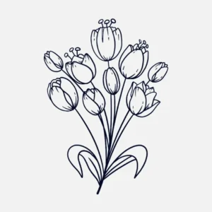 Free Plants And Flowers Picture To Color In