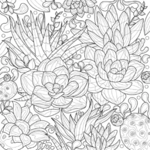 Free Plants And Flowers Picture To Color In
