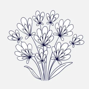 Free Plants And Flowers Picture To Color In