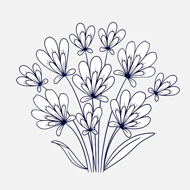 Free Plants And Flowers Picture To Color In