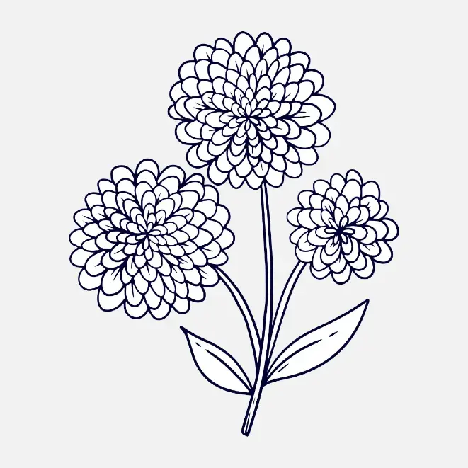 Free Plants And Flowers Picture To Color In