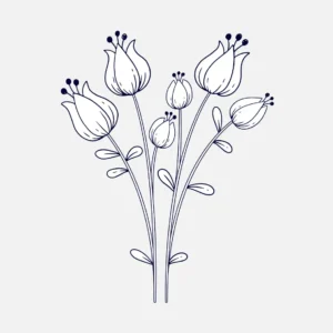 Free Plants And Flowers Picture To Color In