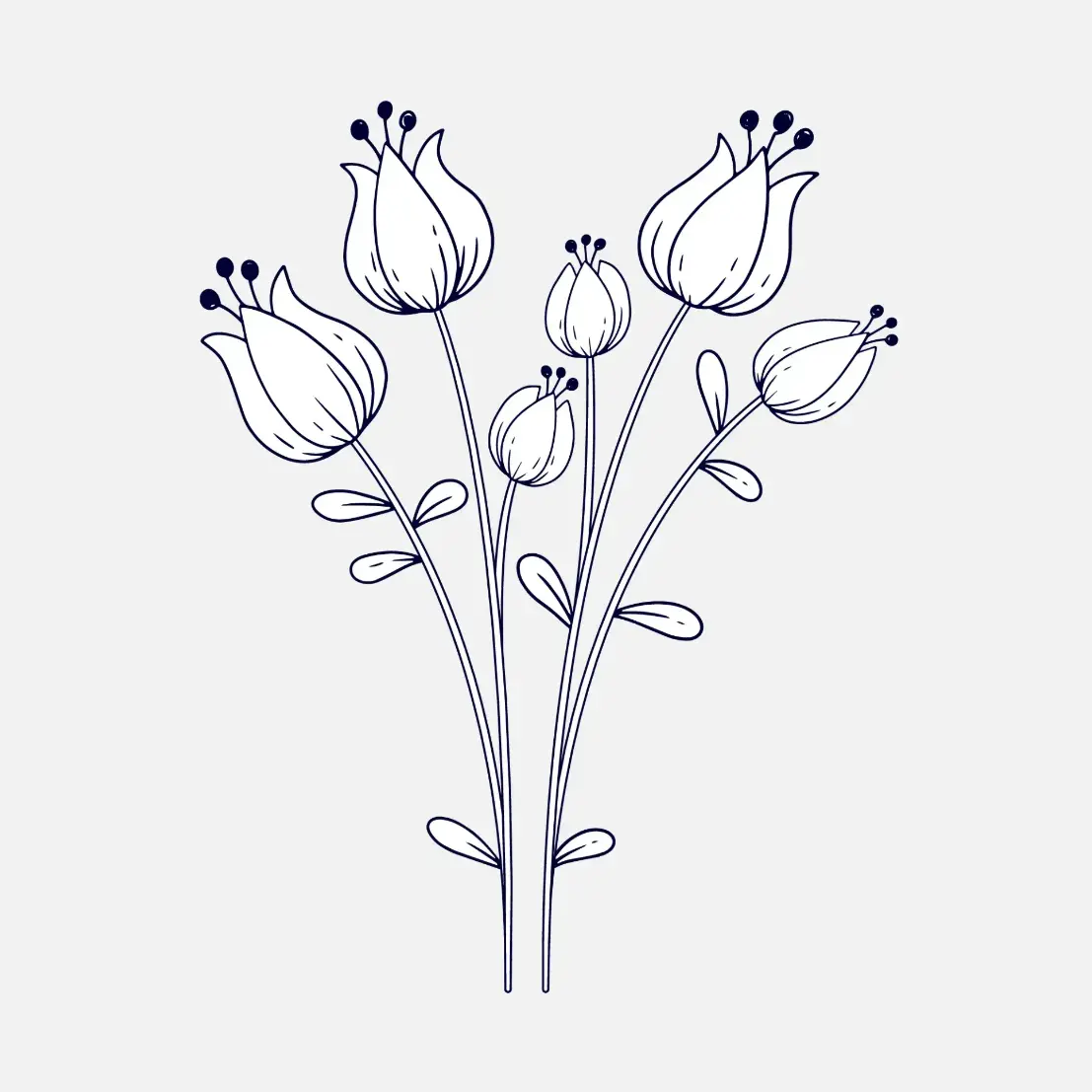 Free Plants And Flowers Picture To Color In
