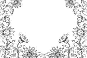 Free Plants And Flowers Picture To Color In
