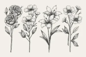 Free Plants And Flowers Picture To Color In