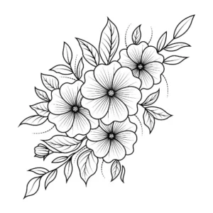 Free Plants And Flowers Picture To Color In