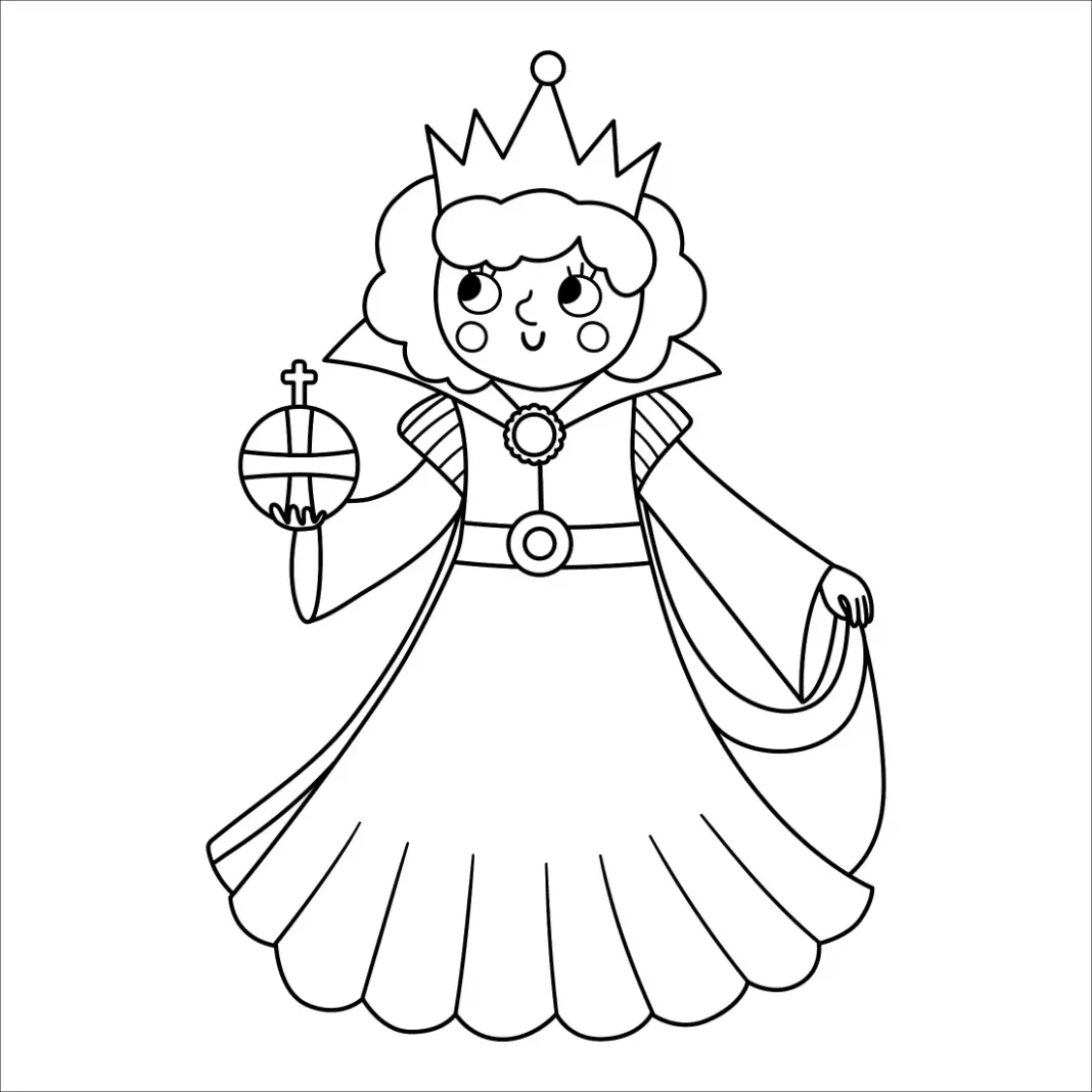 Free Princess Picture To Color In