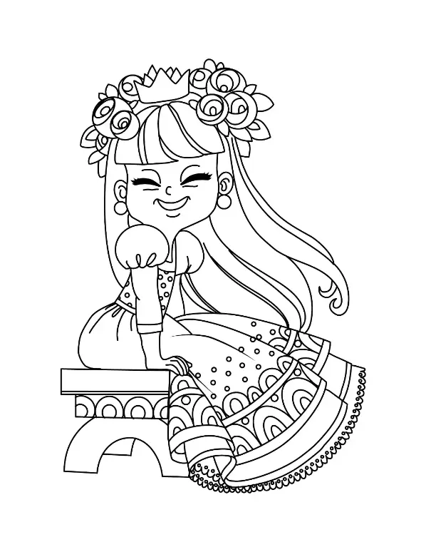 Free Princess Picture To Color In