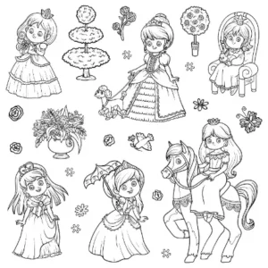 Free Princess Picture To Color In
