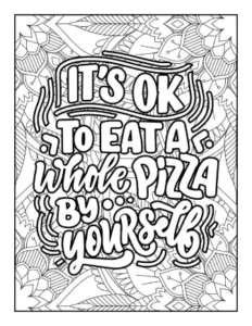 Free Quotes and Phrase Picture To Color In