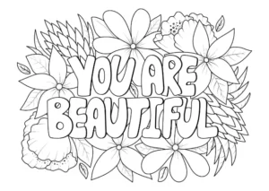 Free Quotes and Phrase Picture To Color In