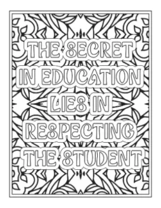 Free Quotes and Phrase Picture To Color In
