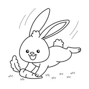 Free Rabbit Picture To Color In
