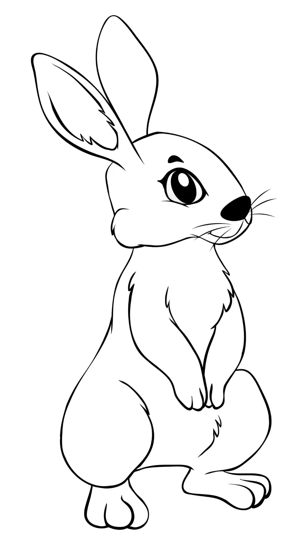 Free Rabbit Picture To Color In