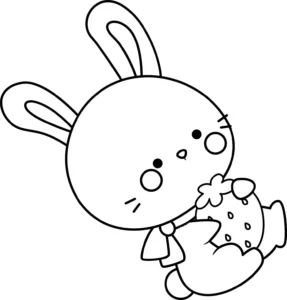 Free Rabbit Picture To Color In
