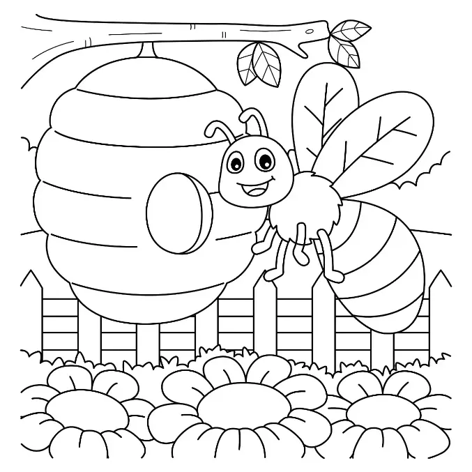 Free Rabbit Picture To Color In
