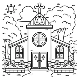Free Religion Picture To Color In