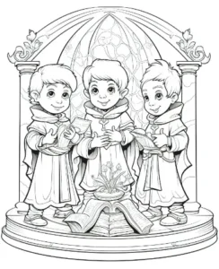 Free Religion Picture To Color In