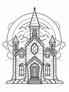 Free Religion Picture To Color In