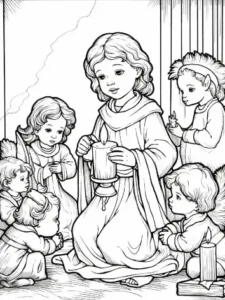 Free Religion Picture To Color In