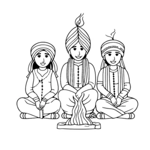 Free Religion Picture To Color In