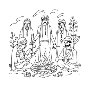 Free Religion Picture To Color In