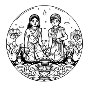 Free Religion Picture To Color In