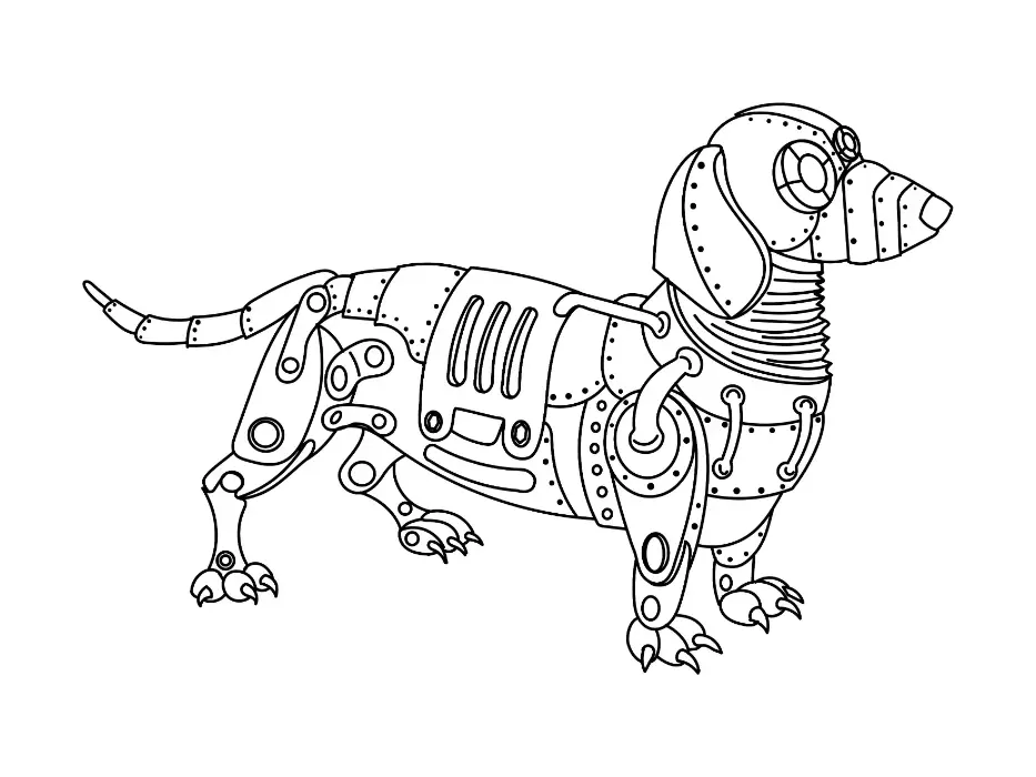 Free Robot Picture To Color In