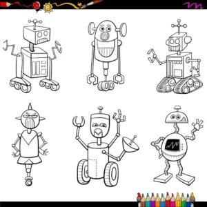 Free Robot Picture To Color In