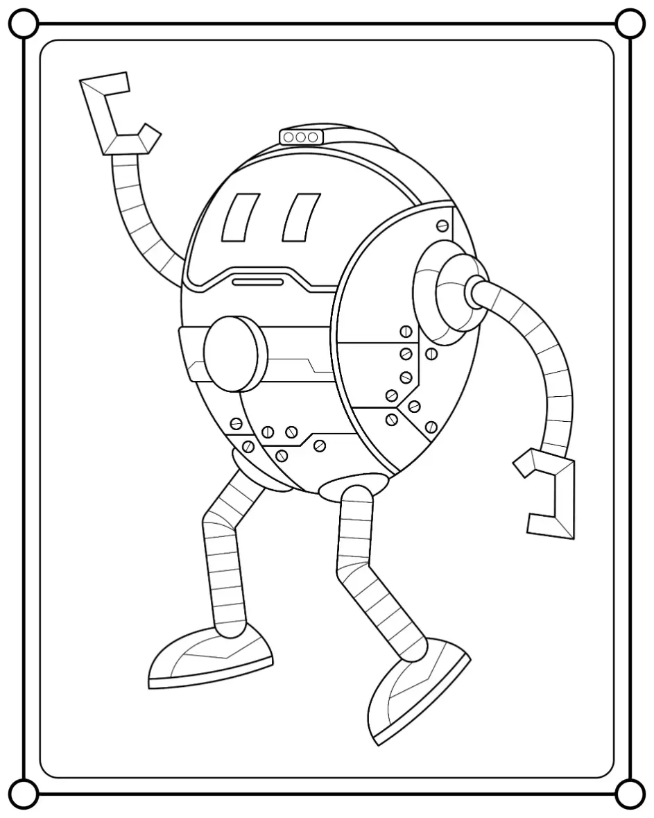 Free Robot Picture To Color In