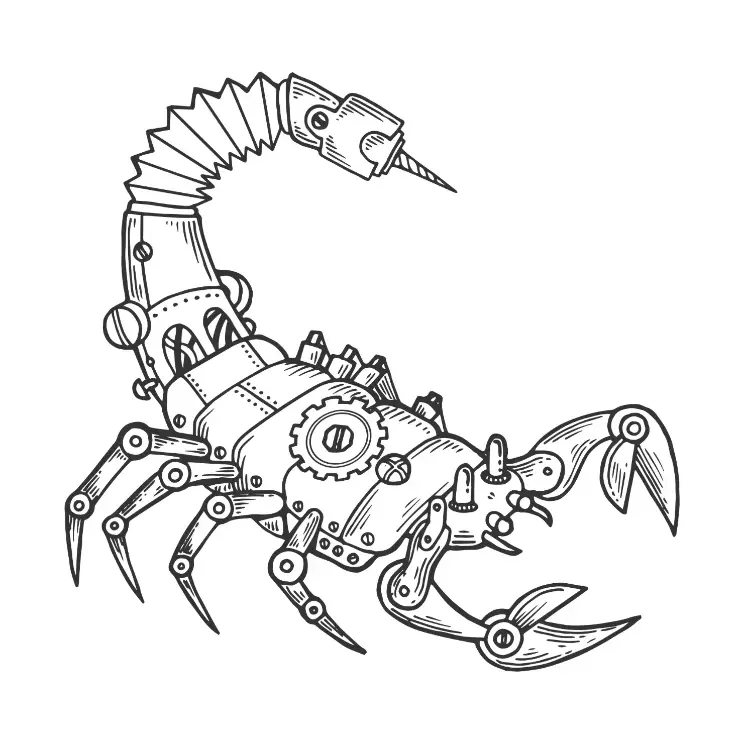 Free Scorpion Picture To Color In