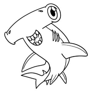 Free Shark Picture To Color In