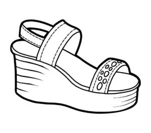 Free Shoe Picture To Color In