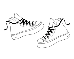 Free Shoe Picture To Color In