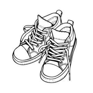 Free Shoe Picture To Color In