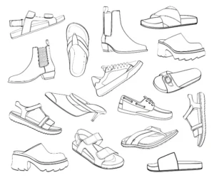 Free Shoe Picture To Color In
