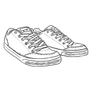 Free Shoe Picture To Color In
