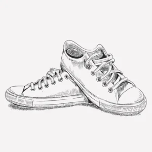 Free Shoe Picture To Color In