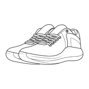 Free Shoe Picture To Color In